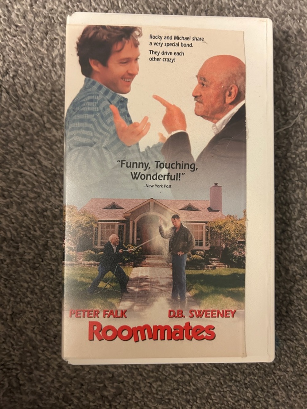 Roommates VHS Movie - White Case with Red Title